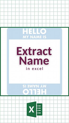 CheatSheets | Extract Name in Excel‼️ 🗂️ Don’t forget to save this post! 🧑‍🏫 Get your FREE Excel templates with the link in our bio! 🤯 Follow us on... | Instagram