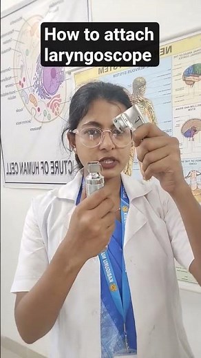 How to Attach Laryngoscope in Seconds #Laryngoscope #Nursing