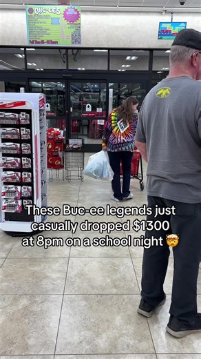 Easily the biggest purchase I’ve ever seen made at Buc-ee’s. I heard the cashier say their total was over $1300 and my jaw dropped.