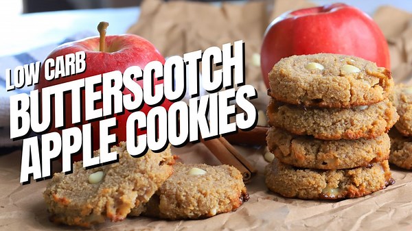 Low Carb Butterscotch Apple Cookies | Low Carb Recipes | Diabetic Friendly Recipes