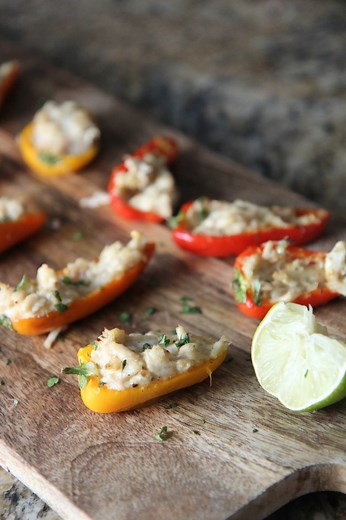Crab Stuffed Peppers (video included) Cooked by Julie