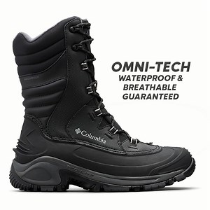 Strategically filled with 600g insulation, this tough boot is the tallest in our Bugaboot Plus range. This shoe is one of the most comfortable, super warm and responsive winter footwear that will give you just the perfect grip on any terrain, be it mud, muck, water and ice. In addition, the waterproof seam-sealed construction keeps water out while still allowing sweat to escape! Shop now: http://bit.ly/386yc4X #TestedTough #ColumbiaIndia | Columbia Sportswear