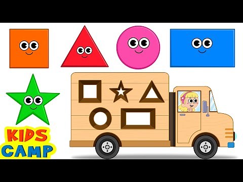 Best Learning Videos for Toddlers | Learn Shapes for Children with Fun Play Wooden Toy Truck