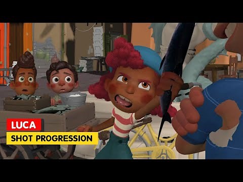 How Pixar Animated Giulia’s Scene – Luca Shot Progression