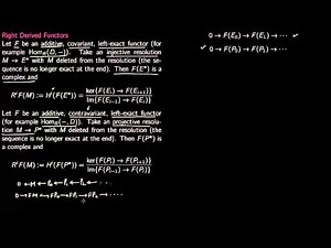 11 Derived Functors Ext and Tor