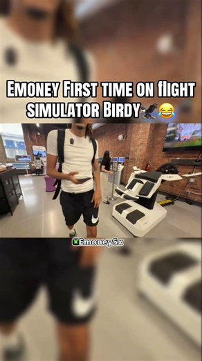 Emoney first time on flight simulator #community #emoney #technology #fyp
