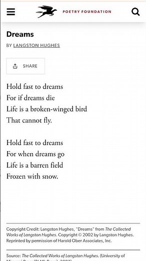 📖 Dream by Langston Hughes | Timeless Poetry Recitation ✨