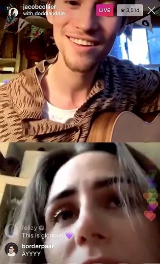 Here Comes The Sun - live with @dodie !! Thanks to your irrefutably epic enthusiasm I will officially be making this a thing. Keep a lookout😊 #InstaLiveDuo | Jacob Collier