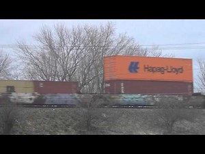 Long CSX Double Stack Train