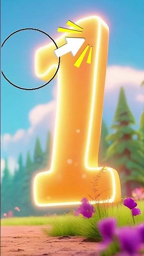 Let’s write the Number 1 ! The full video is already on the channel! #learn12345 #counting1to10