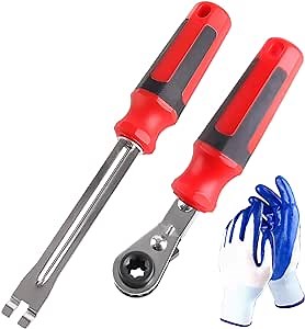Plastic Slack Adjuster Release Tool, 5/16'' Double Square Ratcheting Wrench, Hand Tools for Mechanics
