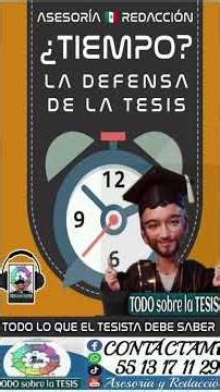 ¿QUÉ TIEMPO DEDICAR EN LA DEFENSA DE LA TESIS?