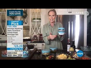 Anchor Hocking TrueSeal 18piece Glass Food Storage Set w...