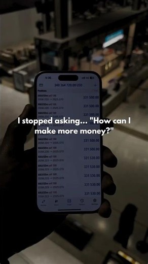 Stop asking, How can I make more money? Start asking, "What can I build that keeps creating value?"