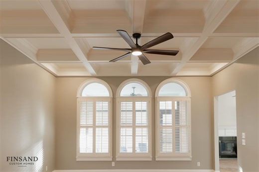 Andrew Finsand | A living room should feel intentional — a place where craftsmanship sets the tone. This custom coffered ceiling adds dimension,... | Instagram