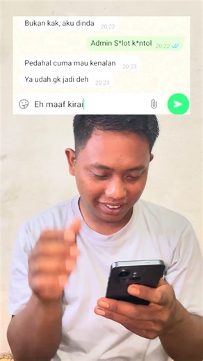 Alasan aku malas balas chat dari nomor baru,admin sl*t mulu🥹 #heru #fyp #masukberandaa