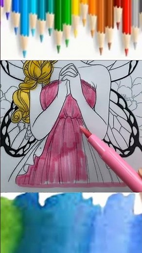 Tô màu công chúa Disney xinh đẹp - How to Color Princesses Disney #princess #coloring #shortvideo
