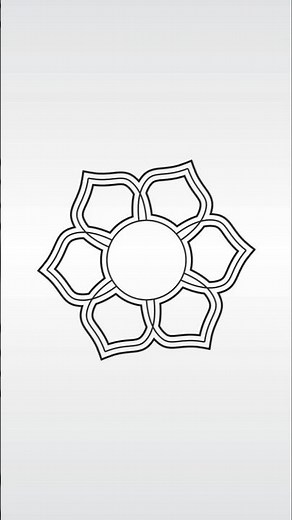 Easy Floral Mandala Design in CorelDRAW | Vector Art Tutorial #coreldraw