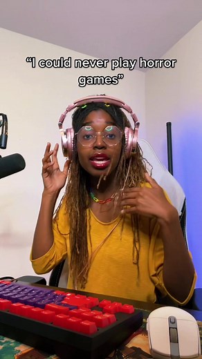 i’ll play horror games but it doesn’t mean i’m not scared 😭 #fyp #viral #gamergirl