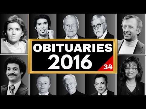 Notable Figures We Lost In NOVEMBER 2016 | Celebrity Deaths & Obituaries