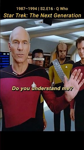 📺 STAR TREK: THE NEXT GENERATION — Q introduces the crew of the USS Enterprise to the Borg #shorts