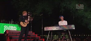 32K views · 1.5K reactions | Chris Martin & Ed Sheeran - Yellow Global Citizen (28/09/2024) | Coldradio | Facebook