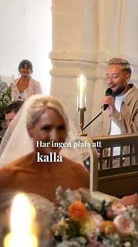 Sjunger ”Valborg” av Håkan Hellström på skånska som ingångs musik till en vigsel i Stehag Kyrka 💍