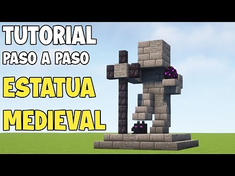 Cómo hacer una ESTATUA MEDIEVAL en Minecraft
