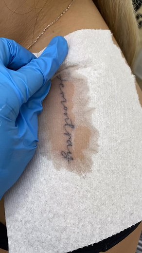 I love doing script tattoos! Would you get one? If so, comment bellow what you’ll get! . . . #sacramentotattooartist #sacramentofinelineartist #finelinetattoo #tattoo #tattooideas #fineline #folsomtattoo #elkgrovetattoos #citrusheightstattoos #eldoradohillstattoo #fairoakstattoo #script #scripttattoos #lettering | Inked.by.kp