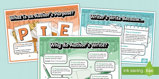 Author's Purpose Anchor Chart