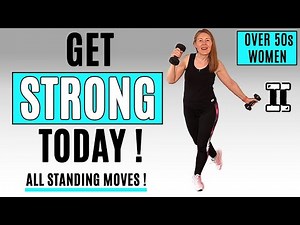 LOW IMPACT STRENGTH WORKOUT For Women Over 50 | ALL STANDING EXERCISES | Lively Ladies