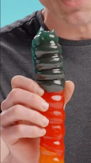 Making A Giant Gummy Fireworm!