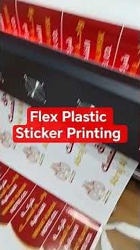 Flex Plastic Sticker Printing
