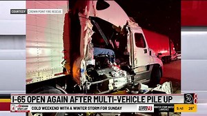 I-65 open again after multi-vehicle pile up