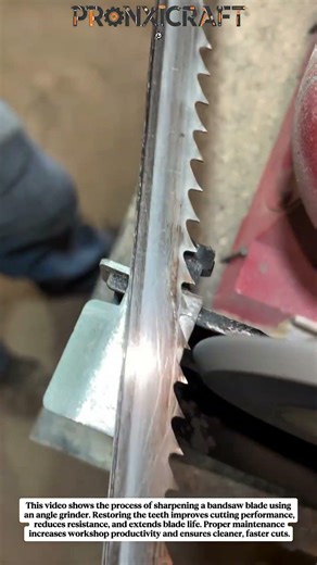 How to Sharpen a Bandsaw Blade with an Angle Grinder | Workshop Tool Maintenance