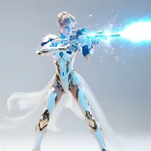 Futuristic American Android Soldier | AI Sci-Fi Warrior