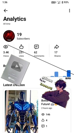 Bottle se seedha Future! 🔥🤖 | Emotional Tech Story #NewCreator #YouTubeGrowth #Analytics #1KSubscrib