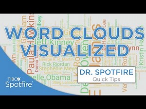 Visualized Text Data with the Word Cloud Mod in Spotfire