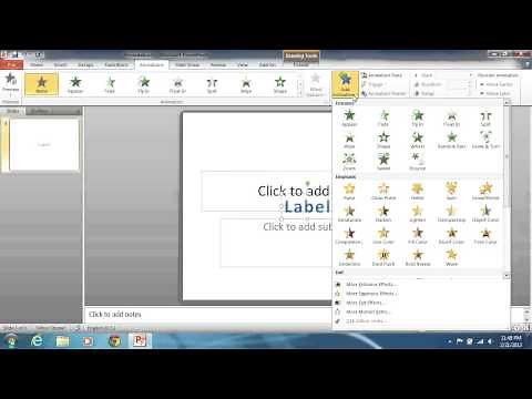 How to Make PowerPoint 2010 Text Appear on Click