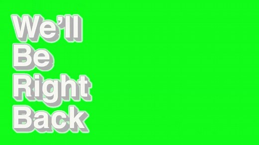 Well Be Right Back Text Green Screen Video Video MOV Template Free Download - Pikbest