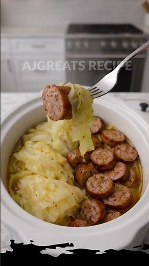 Slow cooker cabbage and sausage