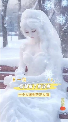 (2/4) 雪都来了你没来 Xuě Dōu Lái Le Nǐ Méi Lái - 王一佳 Wáng_Yījiā | MV雪新娘_AI生成 ~ MV Snow-bride AI-generated