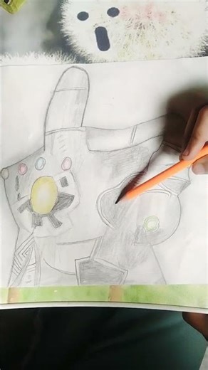 infinity gauntlet hand#drawing#🤏🤏🤏🤏