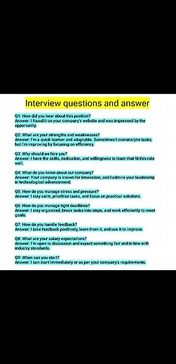 interview Questions and answers. . . #interview #engwithraja #interview #interviewtips #interviewskills | English with Raja
