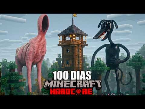 Sobreviví 100 Días a Todas las Criaturas de Trevor Henderson en Minecraft
