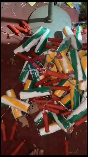 Paint Brush Roller Shrink Wrapping With Heat Shrink Tunnel