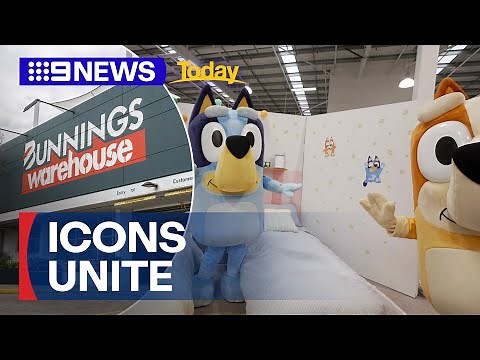 Bluey teams up with Bunnings for another collaboration | 9 News Australia