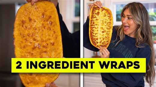 2 ingredient wraps! Low carb + high protein