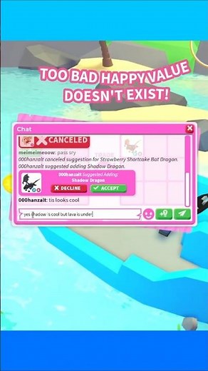🥹HAPPY VALUE DOESN'T EXIST IN ADOPT ME! THEY OFFERING ME LAVA FOR MY SHADOW DRAGON