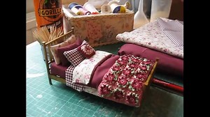 【娃屋教程】1：12单人床教程2-制作床品 1_12th Scale Single Bed Tutorial-Making The Bedding